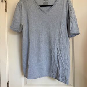 Express Heather Gray V-Neck Tee